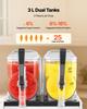 Slushie Machine, 3L/100oz X 2 Tank Slushy Machine for Home, No Ice Needed Frozen Drink Maker, Margarita Maker with Self-Cleaning, for Frozen