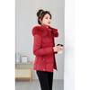 Winter New Cotton-padded Female Slim Women's Cotton-padded Short Fur-collared Cotton-padded Female Warm and Cold-resistant Cotton-padded Jacket