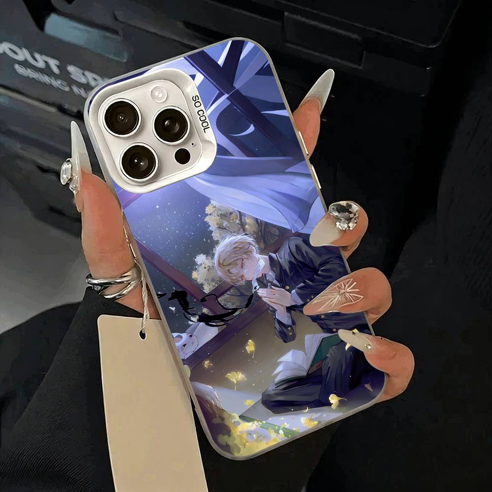 

Natsume s -Book of -Friends Phone Case For iPhone 11 12 13 14 15 16Pro Max Plus white Sliver Phone Cover iPhone13