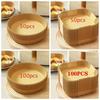 50/100 Pcs Heat Resistant Baking Paper Bowl Non-Stick Oil-Absorbing Paper Air Fryer Paper  Oven