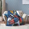 UFO Robot Grendizers Goldorak Fleece Throw Blankets Japan Anime for Bedding Knitted Blanket Car Super Soft Multifunction