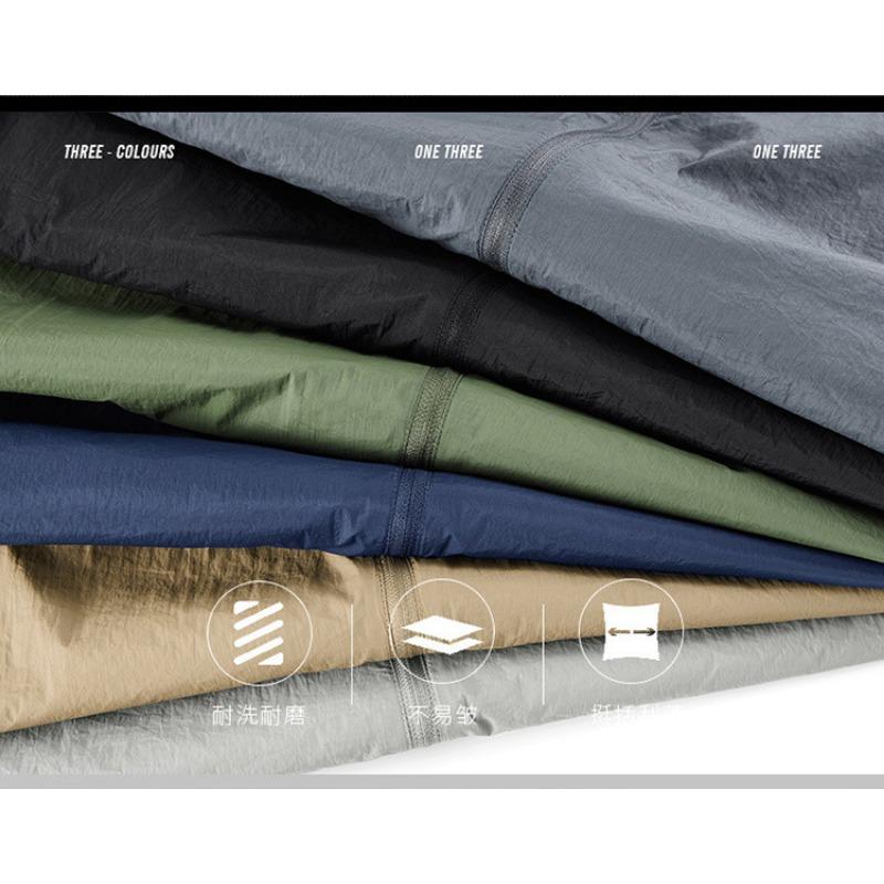 Mens Solid Color Loose Casual Breathable Outdoor Sports Thin Jacket Outerwear