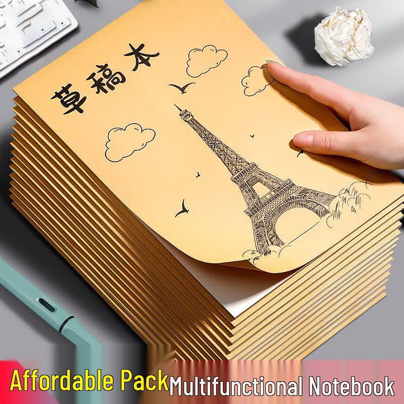 Touch Fish 16K Thickened Blank Notebooks - 5 Pack