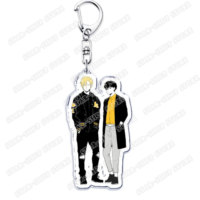 Popular Anime Banana Keychains for Accessories Jewelry BL Ash Lynx Eiji Okumura Yellow Keyrings Fans Friends Gifts