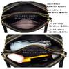 [SHARE ITEMS] Women's Small Shoulder Bag, Second Bag, Stylish and Cute Pouch, Crossbody Bag, Lightweight, Compact, for Everyday Use and Travel (Black)