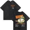 Rock Band Green Day Tour 2025 Merch T Shirt Fashion Rock Vintage Washed Tshirt Men Women Clothing Casual Short Sleeve Tshirts