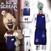 Jeu d'horreur Rod Ice Scream Cosplay Masque Costume Combinaison Tablier Adulte Enfant Costumes Enfants Fête d'Halloween Jeu de rôle Vêtements Tenue
