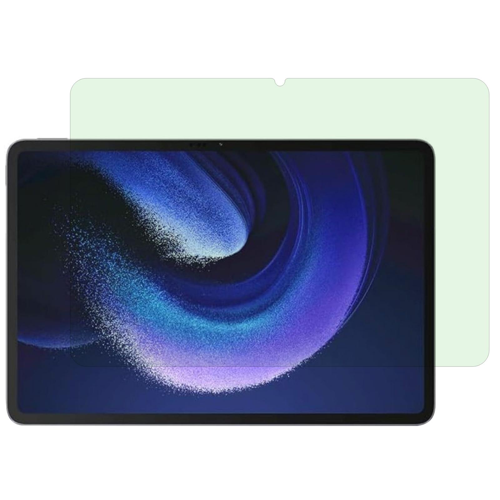 

For Xiaomi Pad 6 Pro/Pad 6 Screen Protector Anti-Green-Ray Eye Protection 0.3mm Arc Edge Tempered Glass Tablet Film Type A