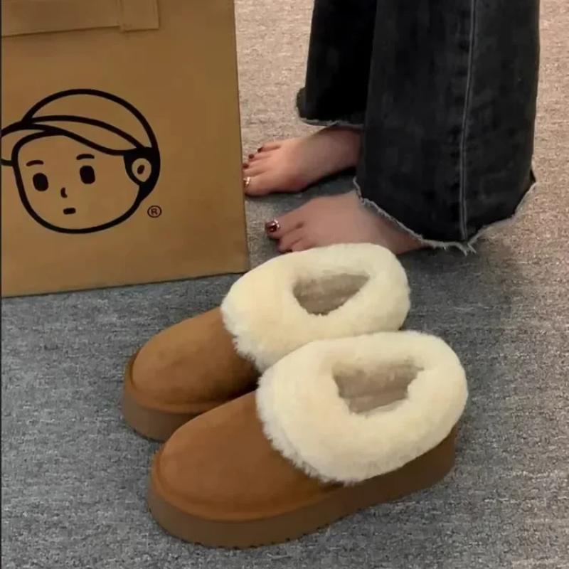 Fashion Female Shoes Chunky New In Winter Platform Waterproof Non Slip Ladies Snow Boots Comfrtable High Quality Padded Y2k Spring 2024