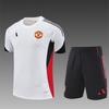 Manchester United Football Suit Custom Autumn And Winter Long-Sleeved Half-Pull Pre-Game Warm-Up Children'S Short-Sleeved Training Suit