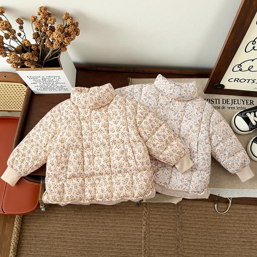 Children's Floral Cotton Jacket - Warm, Cute Style for Boys & Girls