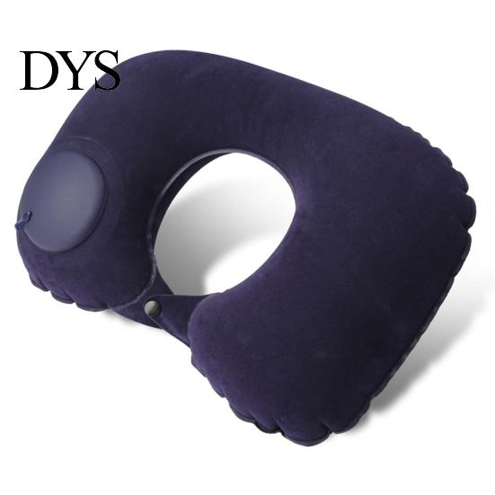 Inflatable U-shaped Pillow Neck Waterproof Built-in Pump Fatigue Relief Outdoor Traveling Car Airplane for Daily Use U Shaped Travel