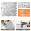 VAOVI Bathroom Tile Kitchen Tile Marble Wall DIY 5 Sheets, Stickers, Panels, Mosaic, Heat-Resistant, Waterproof, (Light Gray, Panels)