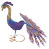 Versatile Metal Statue Realistic Metal Peacock Lawn Decoration Outdoor Sculpture Easy DIY Assembly