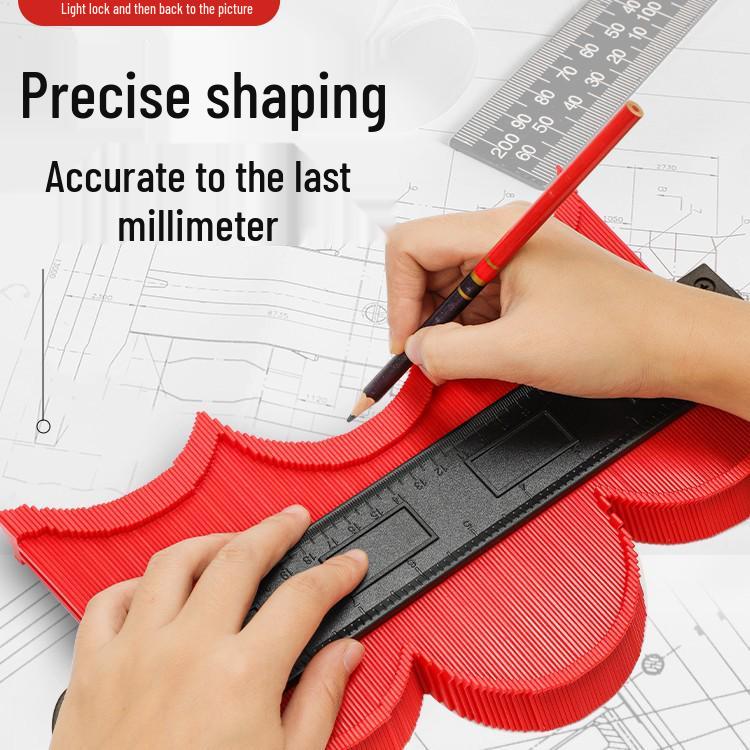Universal Multifunctional Contour Gauge: Irregular Woodworking & Curve Measuring Ruler