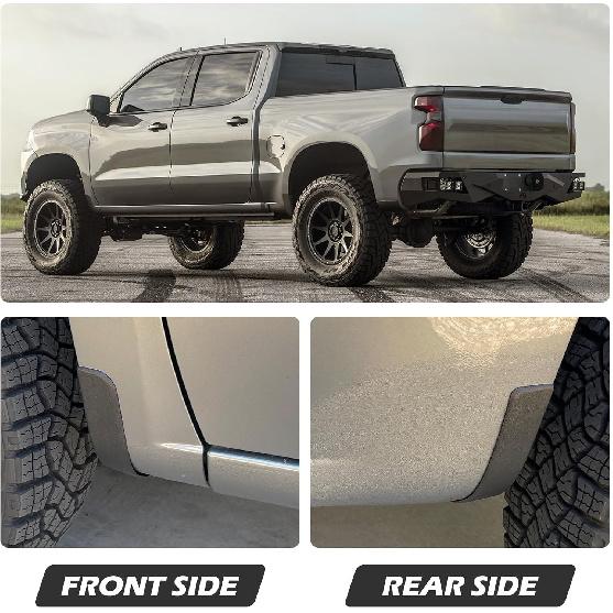 Mud Flap Delete Fit For Chevy Silverado -2026,Mud Guards Mudflaps Delete Compatible With Chevrolet Silverado 1500 Accessories -2026