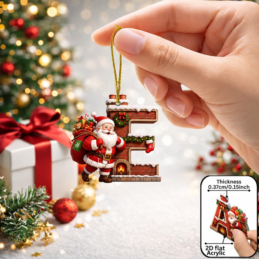 2d Flat Ornament Acrylic Acrylic Decorative Pendant Christmas Pendant Fade Resistant Acrylic Hanging Decoration For Holiday