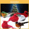 On 12x Clip Christmas Robins Festive Xmas Tree Bird Decoration Ornament Animal