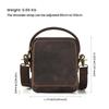 Dujiang Men's Genuine Leather Retro Crossbody Bag - Large Capacity Casual Shoulder Bag