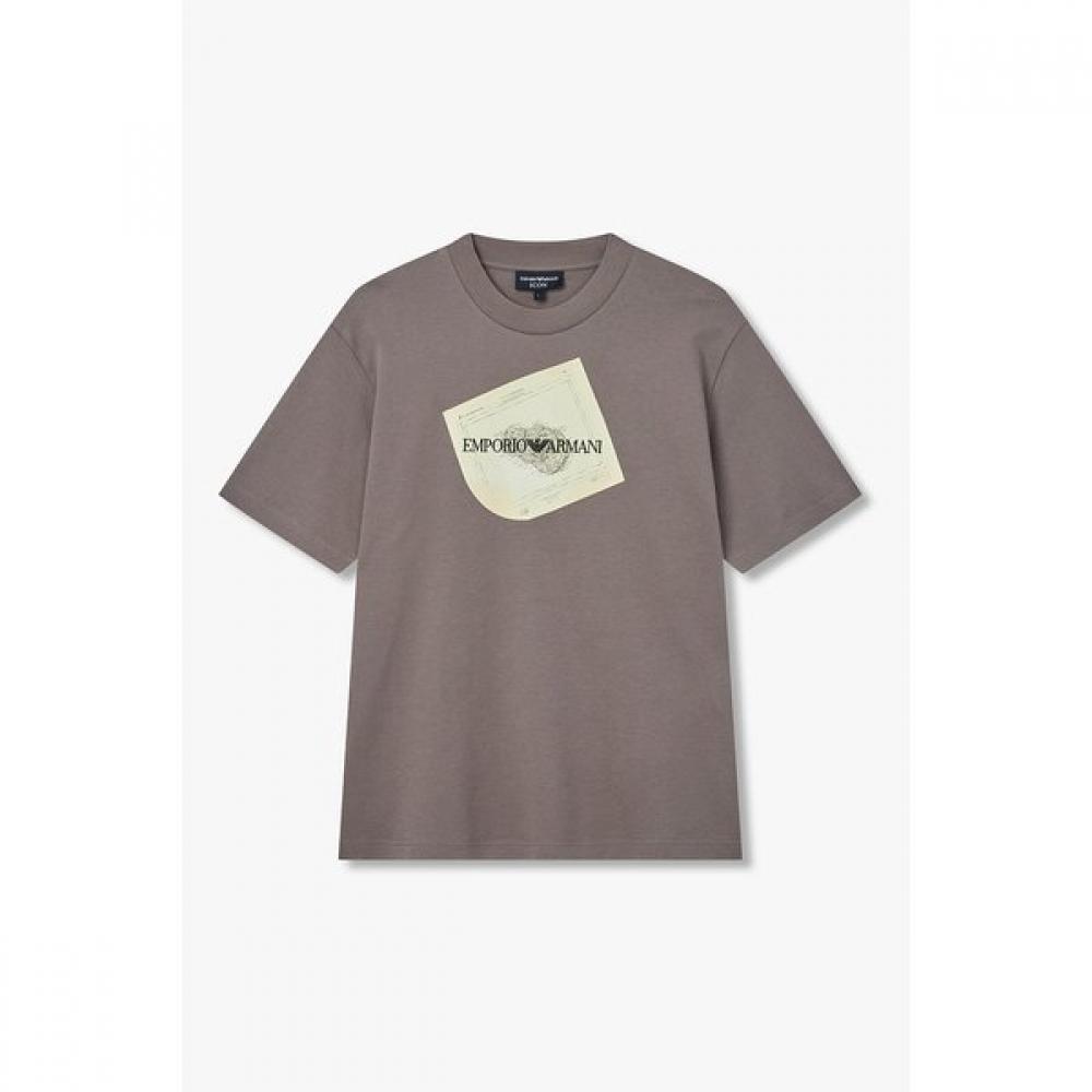 Emporio Armani Men Square Graphic Crewneck T shirT A516126070 S