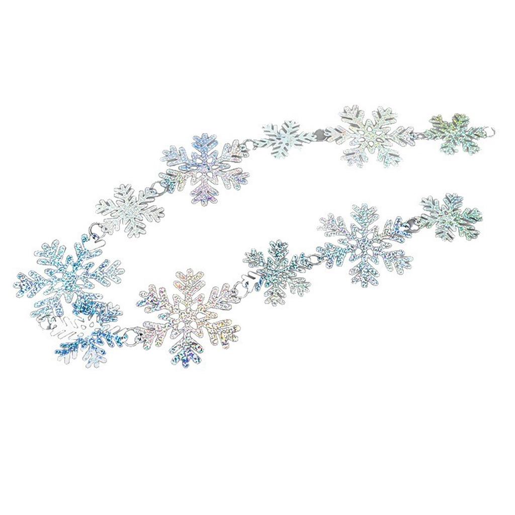 Snowflake Ornaments Christmas Banner Snowflake Garland Party Winter Festival Party Supplies  Party Decoration New Year Party Home Decorat