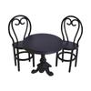 Nordic Style Metal Kids Pretend Play Kitchen Set Miniature Dining Table Chair Playset For Imaginative Creative Development