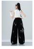 Trendy Girls' Jazz & Hip Hop Dance Crop Top Performance Costume