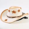 Popular Western Cowboy Straw Hat Men's and Women's Fashion Shade Straw Hat Classic Outdoor Western Cowboy Hat