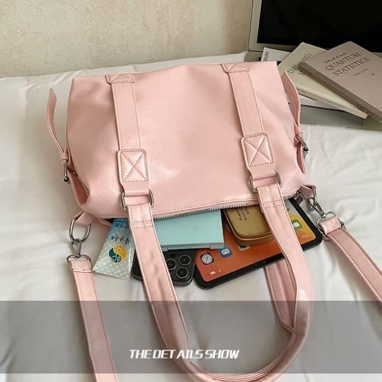 Glossy Large Capacity Tote Bag Women's Shoulder Bag
