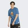 Puma X Garfield SS22 T-shirt z nadrukiem logo kreskówkowym z okrągłym dekoltem Męskie Topy Niebieski 534433-48