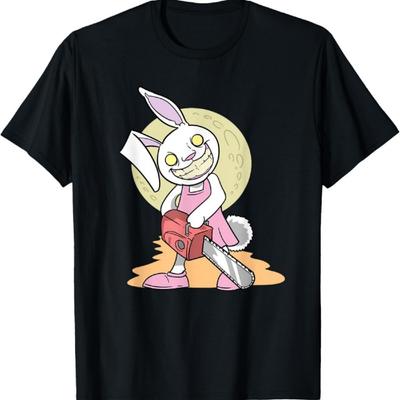 Psycho Kettensägen-Hase Halloween T-Shirt