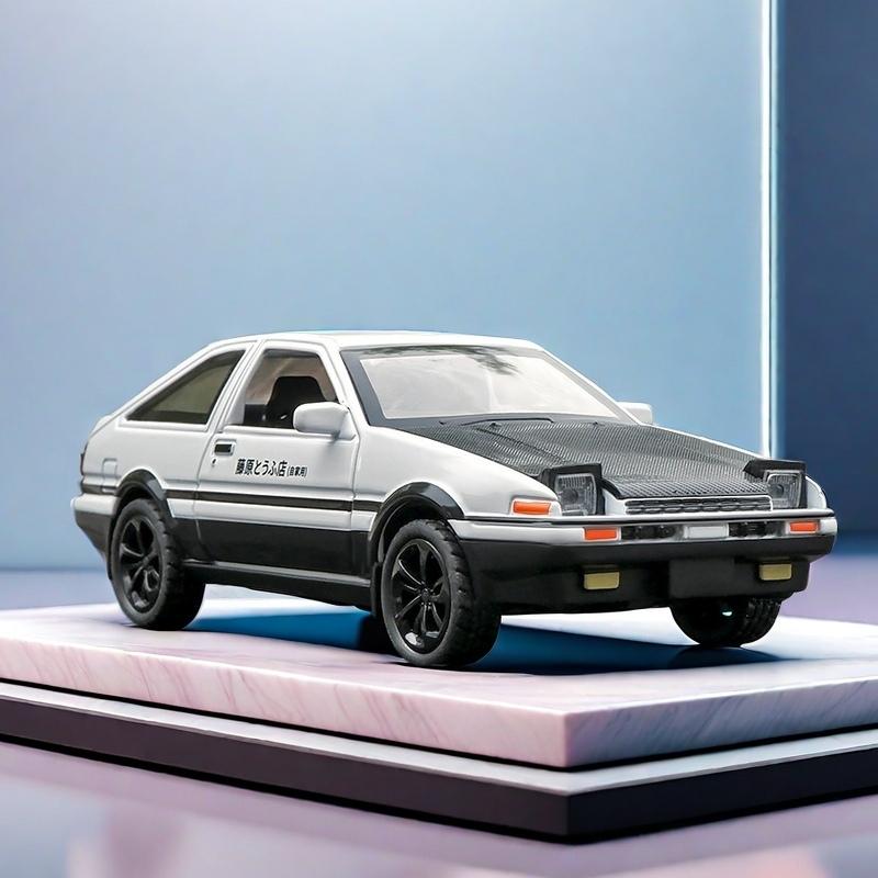 1/32 Scale Simulation Toyota AE86 Metal Alloy Toy Car Diecasts Toy Vehicles Decoration Model Miniature Christmas Gift Toys for Children Boy