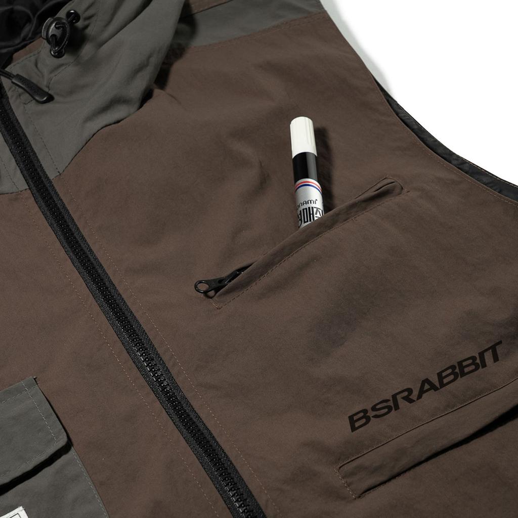 Bsrabbit Active Trail Hooded Vest Dark Brown