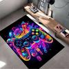 Colorful Neon Gaming Controller Carpet for Living Room Decor Suitable for use as an anti-slip for living room bedroom sofas