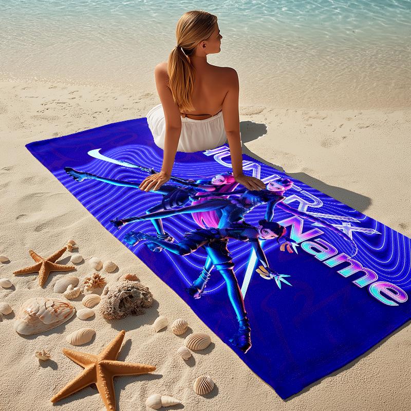 Custom Name Hunraz Name Stylish Printed Beach Towel,a Quick-drying, Absorbent Mat Suitable for the Beach, Pool, Gym, and Travel Fans Gift