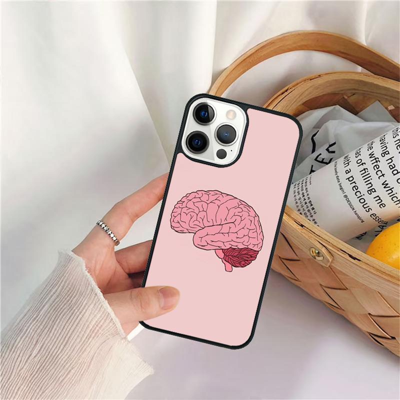 Vintage Anatomy Heart Cardiac Brain Nurse Phone Case For iPhone 17 Air 16 15 14 11 12 13 Pro MAX Plus Coque Cover