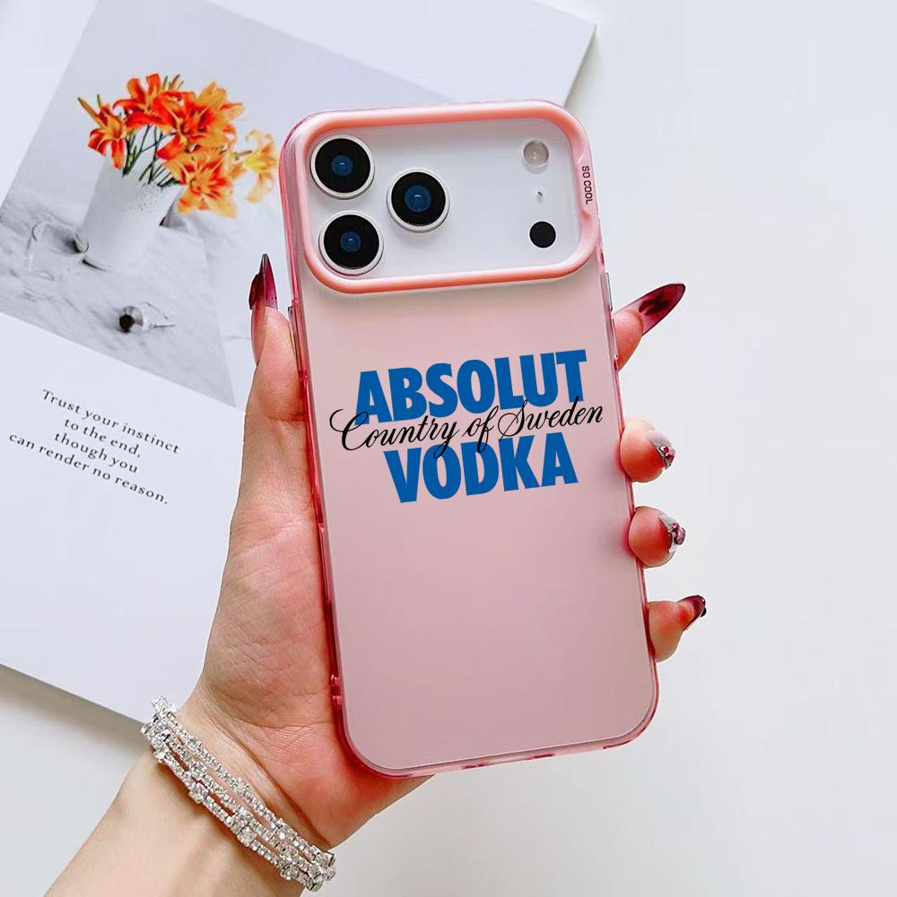 COOL A-AbsolutS V-VodkaS Phone Case For iPhone 17 16 15 14 13 12 11 Pro Max Air Matte Laser Aurora Shockproof Funda