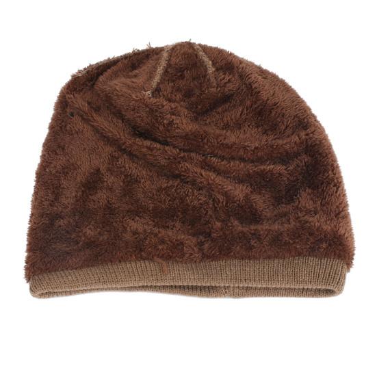 Winter Hat Stretchy Thick All Match Yarn Embroidered Wheat Fleece Fleece Cap for Daily Life