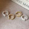 Pearl Bud Crown Silk Lace Ear Buckle Light Luxury High-end Earrings Retro Fashion Versatile Earrings Design Sense Niche
