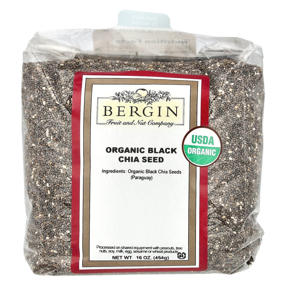 Bergin Fruit and Nut Company Black Chia Seeds 454g (16oz)