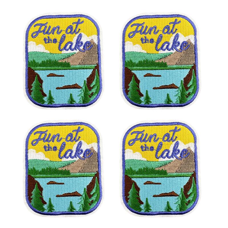 10pcs /Lots Western Cowboys Embroidered Patches Letter Patch Iron On Patches For Clothing Thermoadhesive Patches Jackets Hats Diy 