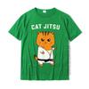 Jiu Jitsu Kawaii Cat Funny Bjj Or Mma Grappling Tshirt Cotton T Shirt For Unisex Unique Tops Shirts Cute Party