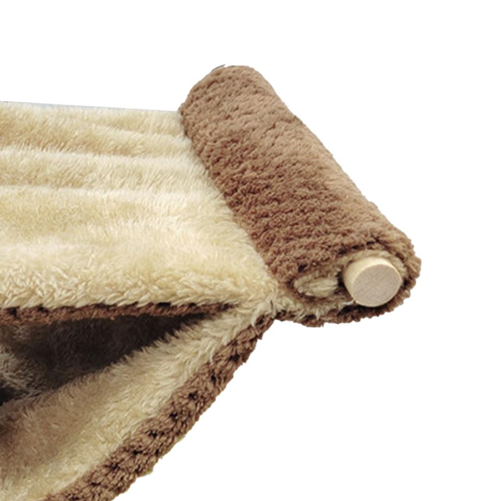 Kleintier Hängemattenbett Weich Warm Doppellagig Kleintierkäfig Hängematte für Eichhörnchen Hamster