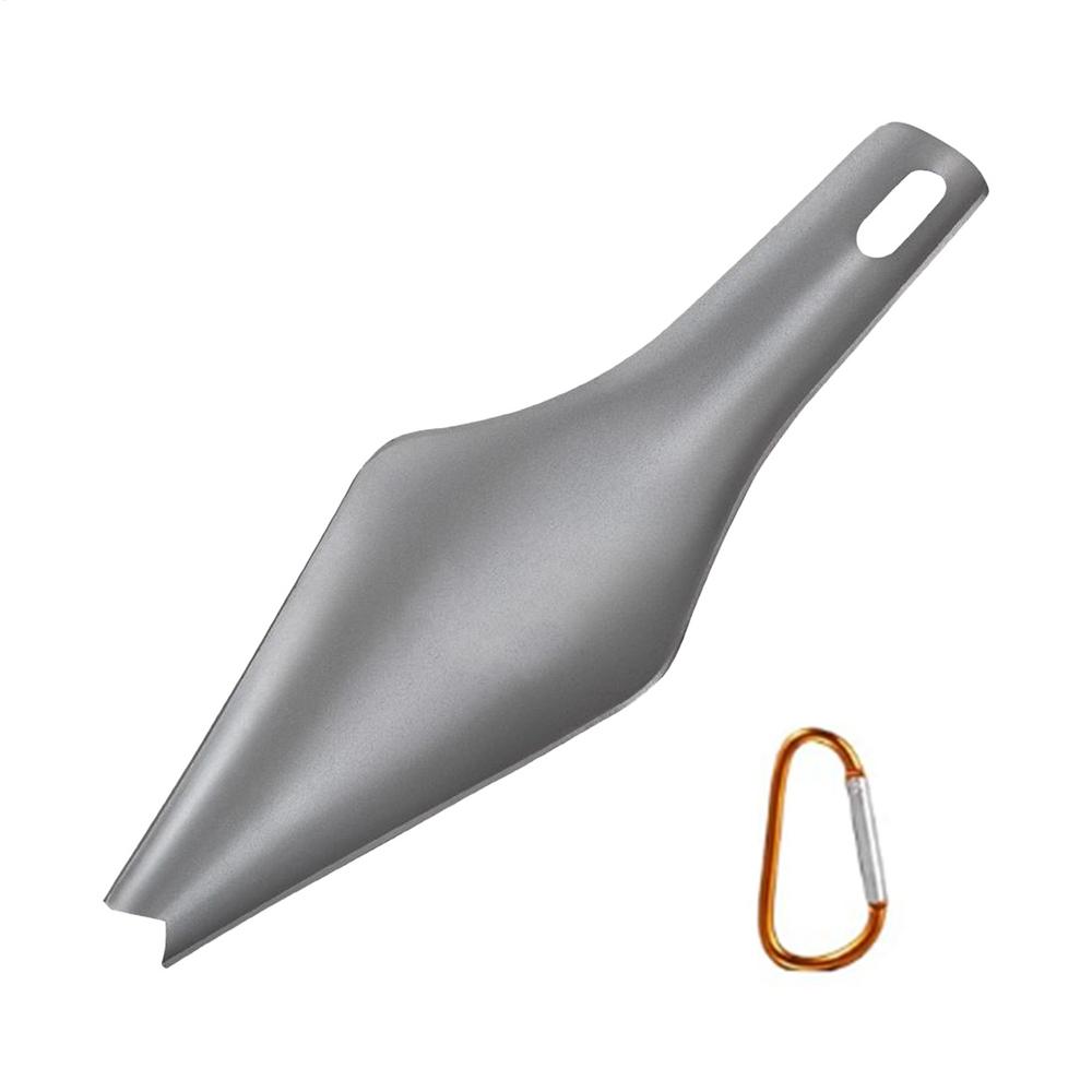 TA2 Titanový kempingový batohový lopatka Ultra lehká turistická lopatka Přenosná lehká venkovní survival lopatka pro backpacking