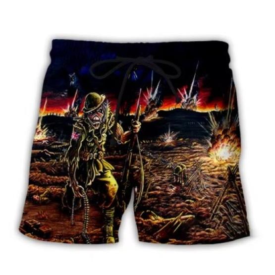 Retro Vintage Skull Skeleton Ghost Gothic Horror Boxing Muay Thai Kickboxing Shorts 3D Print Training Unisex Men Women Fitness Gym Sport Workout