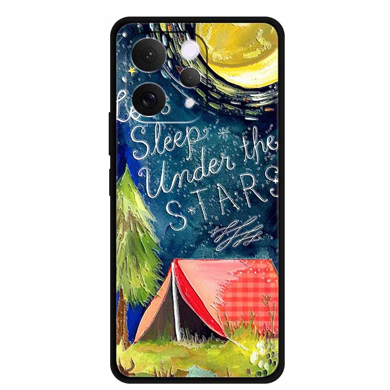 For Vivo S50 5G Case 3D Emboss Flower Black Silicone Soft Back Cover Case For Vivo S50 2025 Phone Case 6.59" Coque V2528A Fundas