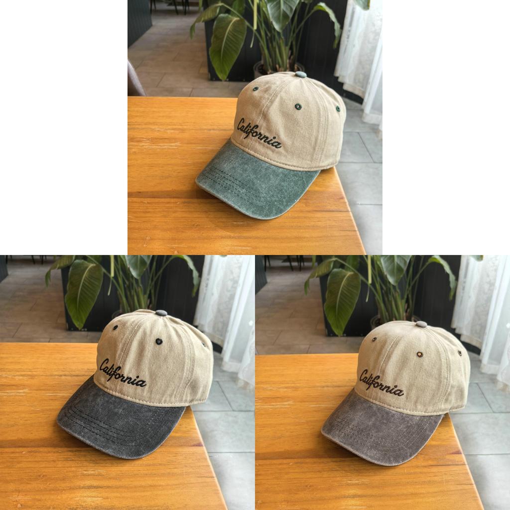 Version Washed Old School Letter Embroidered Baseball Cap For Casual Men And Women