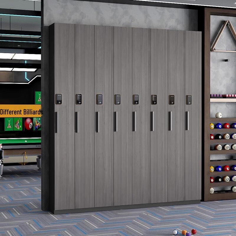 Billiard Cue Storage Cabinet with Touch Screen Password Lock