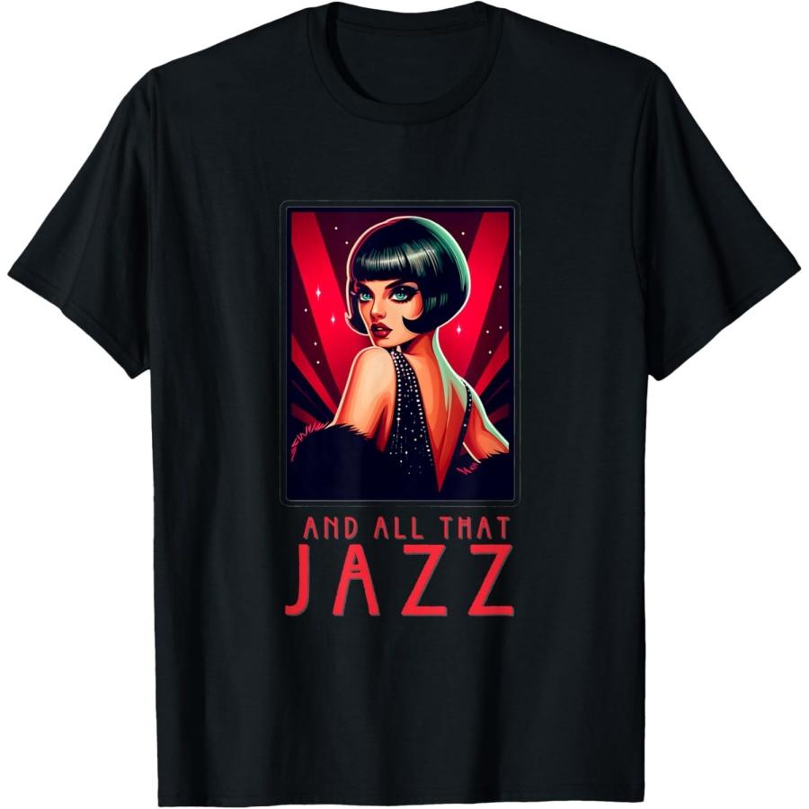 

Chicago And All That Jazz Art Deco 1920s Musical Theatre T-Shirt XXXXXL різнокольоровий