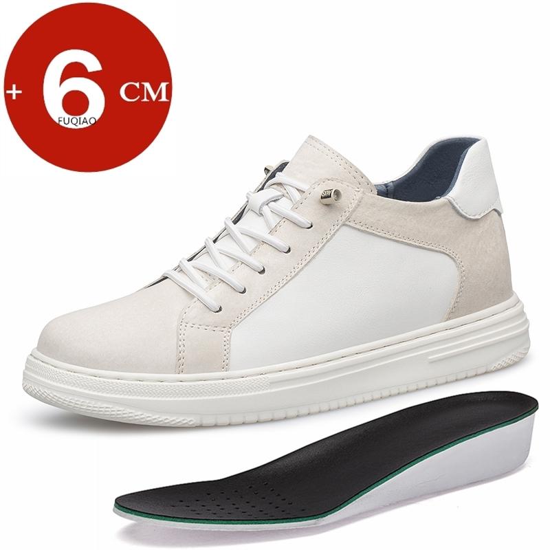

Breathable Outdoor Elevator Sneakers Men s Shoes Genuine Leather Increased 6cm Casual Shoes Walking Shoes Men s Lift Sports 36